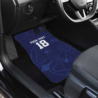 Custom Yorkshire Viking Spirit Car Mats White Rose of York Navy Version - Wonder Print Shop