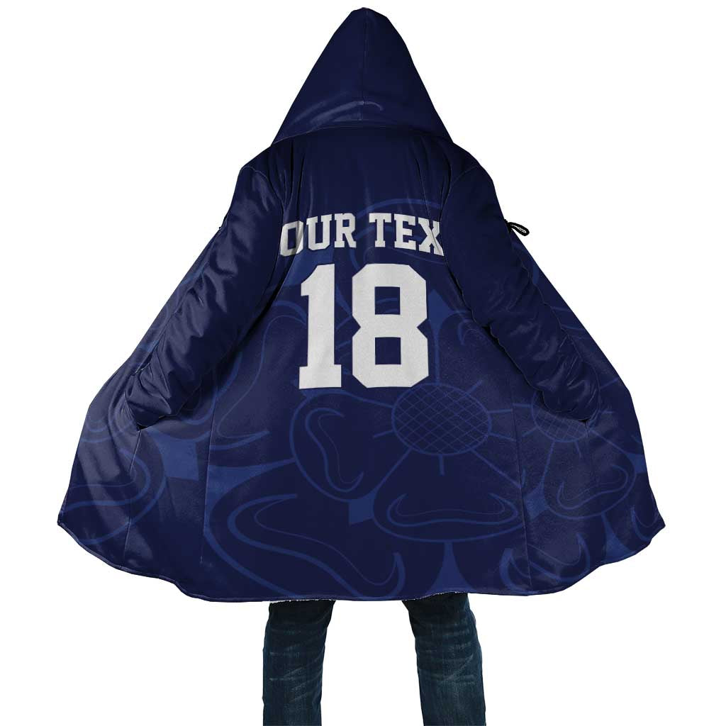Custom Yorkshire Viking Spirit Cloak White Rose of York Navy Version - Wonder Print Shop