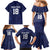Custom Yorkshire Viking Spirit Family Matching Mermaid Dress and Hawaiian Shirt White Rose of York Navy Version - Wonder Print Shop
