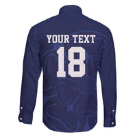 Custom Yorkshire Viking Spirit Family Matching Puletasi and Hawaiian Shirt White Rose of York Navy Version - Wonder Print Shop