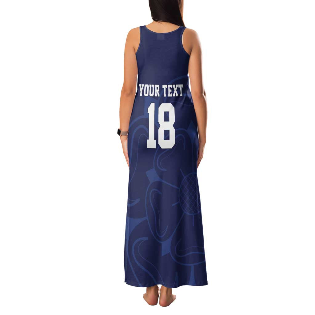Custom Yorkshire Viking Spirit Family Matching Tank Maxi Dress and Hawaiian Shirt White Rose of York Navy Version - Wonder Print Shop