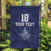 Custom Yorkshire Viking Spirit Garden Flag White Rose of York Navy Version - Wonder Print Shop