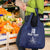 Custom Yorkshire Viking Spirit Grocery Bag White Rose of York Navy Version - Wonder Print Shop