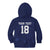 Custom Yorkshire Viking Spirit Kid Hoodie White Rose of York Navy Version - Wonder Print Shop