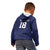 Custom Yorkshire Viking Spirit Kid Hoodie White Rose of York Navy Version - Wonder Print Shop