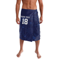 Custom Yorkshire Viking Spirit Lavalava White Rose of York Navy Version - Wonder Print Shop