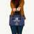 Custom Yorkshire Viking Spirit Leather Bag White Rose of York Navy Version - Wonder Print Shop