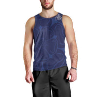 Custom Yorkshire Viking Spirit Men Tank Top White Rose of York Navy Version - Wonder Print Shop