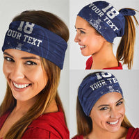 Custom Yorkshire Viking Spirit Neck Gaiter White Rose of York Navy Version - Wonder Print Shop