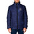 Custom Yorkshire Viking Spirit Padded Jacket White Rose of York Navy Version - Wonder Print Shop