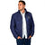 Custom Yorkshire Viking Spirit Padded Jacket White Rose of York Navy Version - Wonder Print Shop