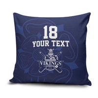 Custom Yorkshire Viking Spirit Pillow Cover White Rose of York Navy Version - Wonder Print Shop