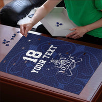 Custom Yorkshire Viking Spirit Puzzle White Rose of York Navy Version - Wonder Print Shop