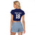 Custom Yorkshire Viking Spirit Raglan Cropped T Shirt White Rose of York Navy Version - Wonder Print Shop