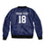 Custom Yorkshire Viking Spirit Sleeve Zip Bomber Jacket White Rose of York Navy Version - Wonder Print Shop