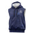 Custom Yorkshire Viking Spirit Sleeveless Hoodie White Rose of York Navy Version - Wonder Print Shop