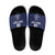 Custom Yorkshire Viking Spirit Slide Sandals White Rose of York Navy Version - Wonder Print Shop