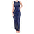Custom Yorkshire Viking Spirit Tank Maxi Dress White Rose of York Navy Version - Wonder Print Shop