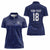 Custom Yorkshire Viking Spirit Women Polo Shirt White Rose of York Navy Version - Wonder Print Shop