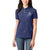 Custom Yorkshire Viking Spirit Women Polo Shirt White Rose of York Navy Version - Wonder Print Shop