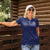 Custom Yorkshire Viking Spirit Women Polo Shirt White Rose of York Navy Version - Wonder Print Shop
