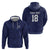Custom Yorkshire Viking Spirit Zip Hoodie White Rose of York Navy Version - Wonder Print Shop
