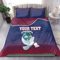 Personalized Liberia White Dove With A Scroll Bedding Set Coat Of Arms - Wonder Print Shop