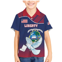 Personalized Liberia White Dove With A Scroll Family Matching Mermaid Dress and Hawaiian Shirt Coat Of Arms - Wonder Print Shop