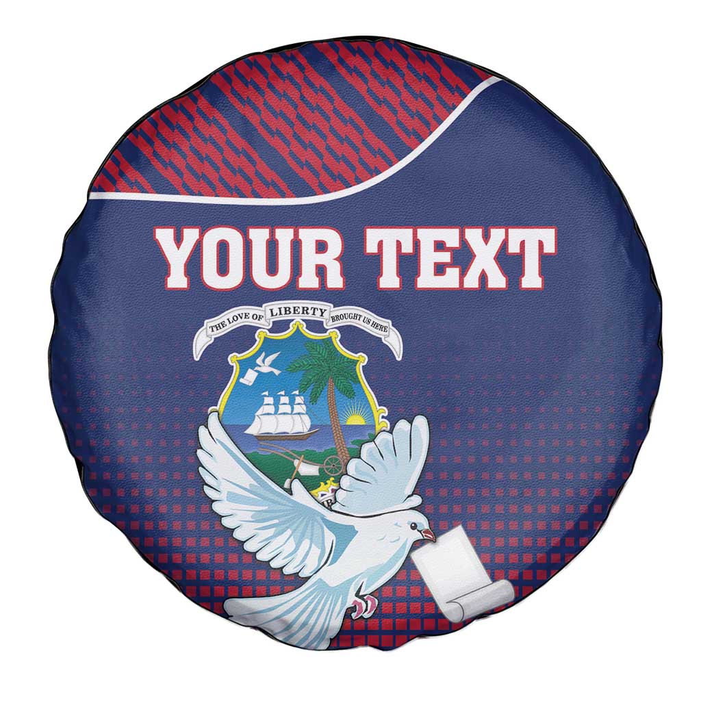 Personalized Liberia White Dove With A Scroll Spare Tire Cover Coat Of Arms - Wonder Print Shop