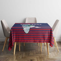 Personalized Liberia White Dove With A Scroll Tablecloth Coat Of Arms - Wonder Print Shop