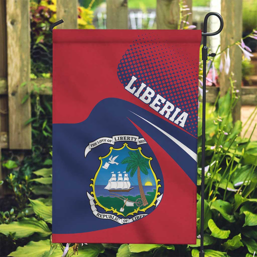 Liberia Coat Of Arms Garden Flag Red Version - Wonder Print Shop