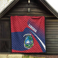 Liberia Coat Of Arms Quilt Red Version - Wonder Print Shop