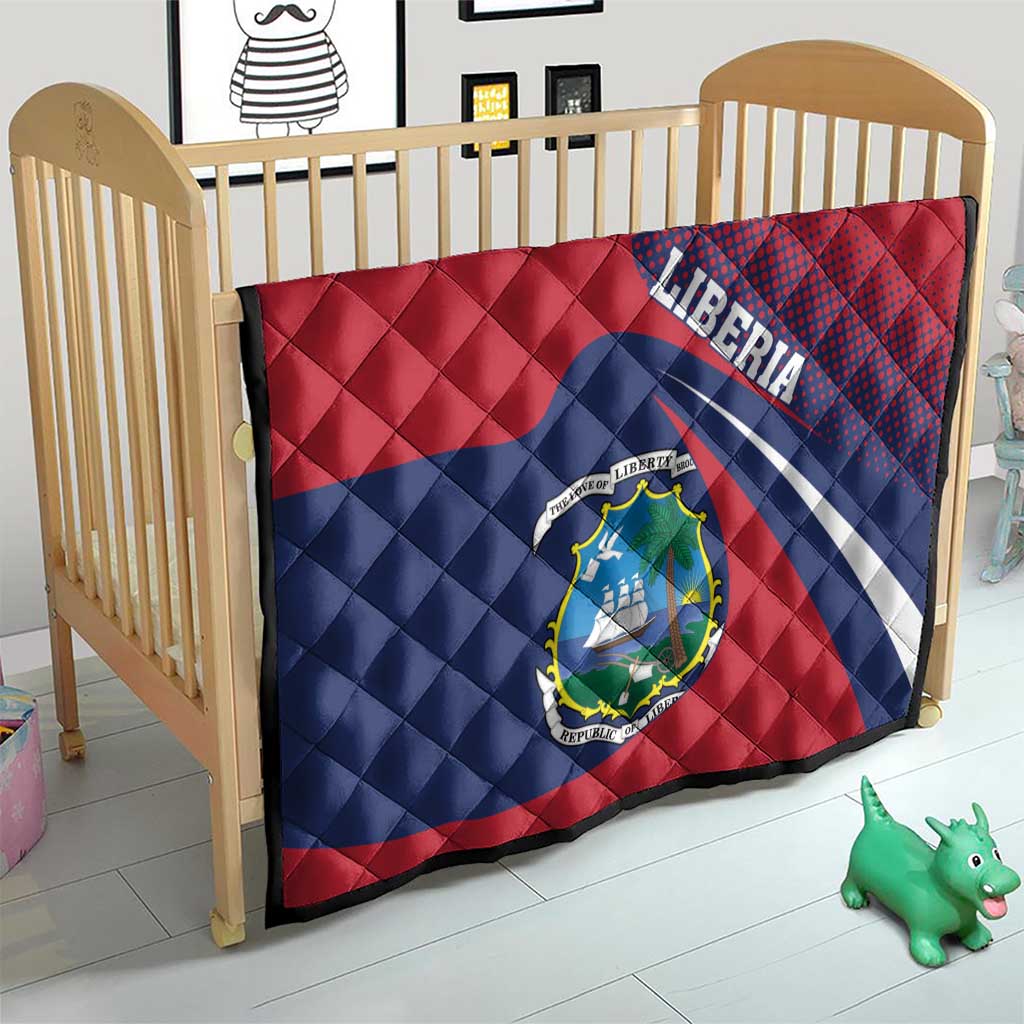 Liberia Coat Of Arms Quilt Red Version - Wonder Print Shop