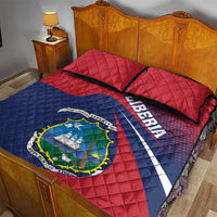 Liberia Coat Of Arms Quilt Bed Set Red Version - Wonder Print Shop