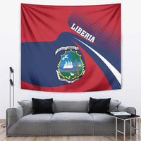 Liberia Coat Of Arms Tapestry Red Version - Wonder Print Shop