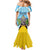 Personalized Saint Lucia Coat Of Arms Mermaid Dress Sent Lisi Flag Style - Wonder Print Shop