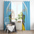 Personalized Saint Lucia Coat Of Arms Window Curtain Sent Lisi Flag Style - Wonder Print Shop