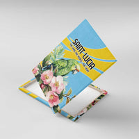 Saint Lucia Rosa Rubiginosa Canvas Wall Art With Sent Lisi Parrot - Wonder Print Shop