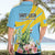 Saint Lucia Rosa Rubiginosa Hawaiian Shirt With Sent Lisi Parrot - Wonder Print Shop
