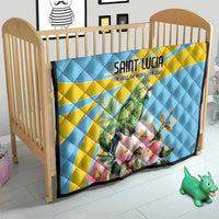 Saint Lucia Rosa Rubiginosa Quilt With Sent Lisi Parrot - Wonder Print Shop