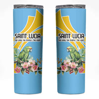 Saint Lucia Rosa Rubiginosa Skinny Tumbler With Sent Lisi Parrot - Wonder Print Shop