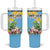 Saint Lucia Rosa Rubiginosa Tumbler With Handle With Sent Lisi Parrot - Wonder Print Shop