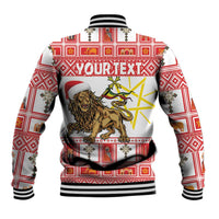 Personalized Ethiopia Christmas Baseball Jacket Lion of Judah - Melikam Gena! - Wonder Print Shop