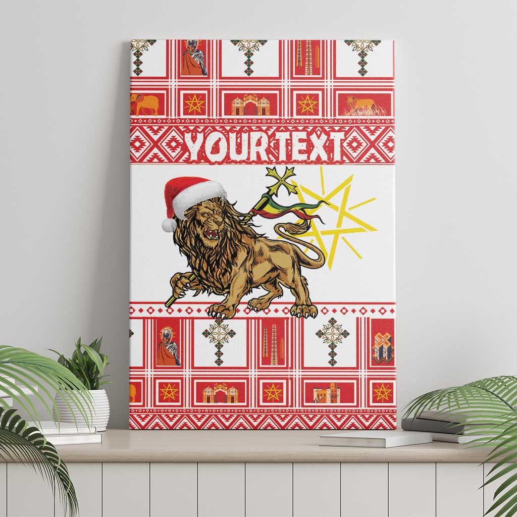 Personalized Ethiopia Christmas Canvas Wall Art Lion of Judah - Melikam Gena! - Wonder Print Shop