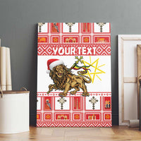 Personalized Ethiopia Christmas Canvas Wall Art Lion of Judah - Melikam Gena! - Wonder Print Shop