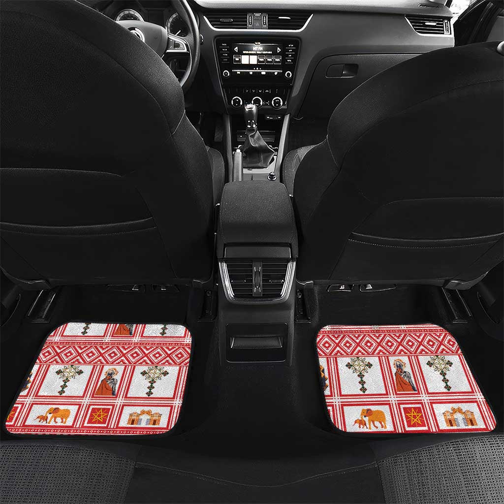 Personalized Ethiopia Christmas Car Mats Lion of Judah - Melikam Gena! - Wonder Print Shop