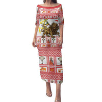 Personalized Ethiopia Christmas Family Matching Puletasi and Hawaiian Shirt Lion of Judah - Melikam Gena! - Wonder Print Shop