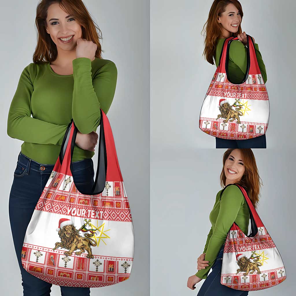 Personalized Ethiopia Christmas Grocery Bag Lion of Judah - Melikam Gena!