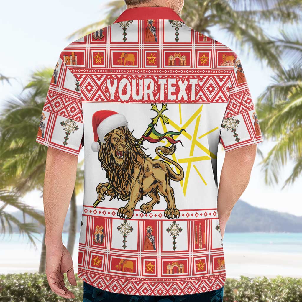 Personalized Ethiopia Christmas Hawaiian Shirt Lion of Judah - Melikam Gena! - Wonder Print Shop