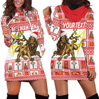 Personalized Ethiopia Christmas Hoodie Dress Lion of Judah - Melikam Gena! - Wonder Print Shop